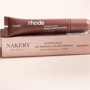 Rhode Espresso + Nakery Naked Rose Liner/Lip Color Peptide Lip Bundle | NEW